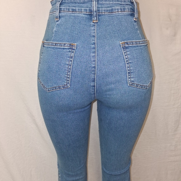 Lalavon Classic Blue Flare Jeans for Women Size S - Picture 8 of 17